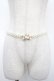 画像1: axes femme / スノークリスタルパールベルト  シルバー Y-25-04-23-001-AX-ZA-SZ-ZY (1)