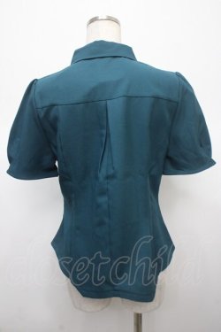 画像2: axes femme / コルセット風ダブルボタンブラウス F Bグリーン Y-25-04-23-048-AX-BL-SZ-ZY