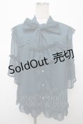 axes femme / シアーフリルボータイブラウス F Bグリーン Y-25-04-23-049-AX-BL-SZ-ZY