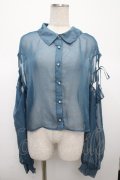 axes femme / 肩開きシアーシャツ F Bグリーン Y-25-04-23-050-AX-BL-SZ-ZY