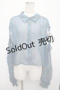 axes femme / 肩開きシアーシャツ F Bグリーン Y-25-04-23-050-AX-BL-SZ-ZY