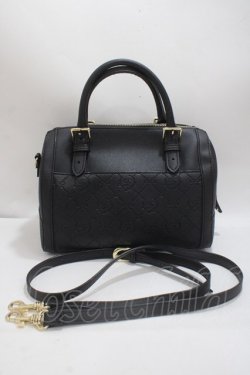 画像2: Maison de FLEUR / モノグラムポケットボストンショルダーバッグ F ブラック Y-25-04-23-005-LO-BG-SZ-ZY