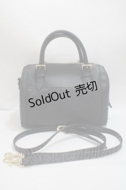 画像2: Maison de FLEUR / モノグラムポケットボストンショルダーバッグ F ブラック Y-25-04-23-005-LO-BG-SZ-ZY