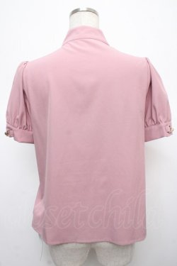 画像2: Ank Rouge / カフスビットリボンブラウス M ピンク Y-25-04-23-057-CA-BL-SZ-ZY