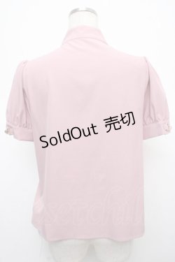 画像2: Ank Rouge / カフスビットリボンブラウス M ピンク Y-25-04-23-057-CA-BL-SZ-ZS