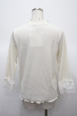 画像2: axes femme / レース重ねデザイン袖プルオーバー  生成り Y-25-04-23-063-AX-TO-SZ-ZY