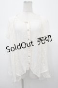 axes femme / レース切り替えドルマンブラウス M 生成り Y-25-04-23-067-AX-BL-SZ-ZY