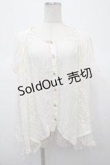axes femme / レース切り替えドルマンブラウス M 生成り Y-25-04-23-067-AX-BL-SZ-ZY