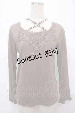 画像1: axes femme / クロスストラップインナー M モカ Y-25-04-23-069-AX-TO-SZ-ZY