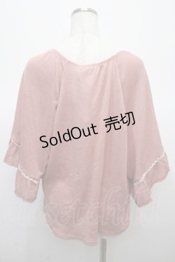 画像2: axes femme / レース重ねドルマンカーディガン M ピンク Y-25-04-23-073-AX-TO-SZ-ZY