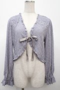 axes femme / ぽこぽこおはな生地ボレロ F ラベンダー Y-25-04-23-079-AX-TO-SZ-ZY