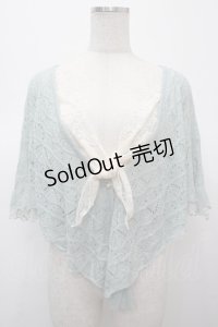 axes femme / レース重ねケープトッパーカーディガン  ミント Y-25-04-23-081-AX-TO-SZ-ZY