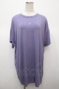 axes femme POETIQUE / レースアップビックTシャツ  ラベンダー Y-25-04-23-083-AX-TO-SZ-ZY