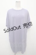 axes femme POETIQUE / レースアップビックTシャツ  ラベンダー Y-25-04-23-083-AX-TO-SZ-ZI