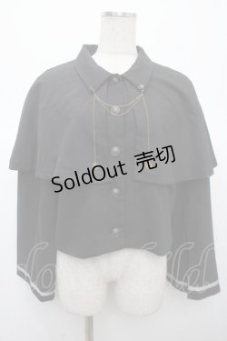 画像1: axes femme / チェーン付ケープジャケット F クロ Y-25-04-23-084-AX-TO-SZ-ZY