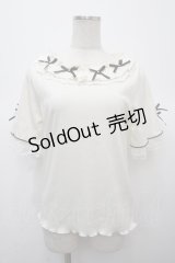 axes femme / リボン×レース×フリルプルオーバー F 生成り Y-25-04-23-087-AX-TO-SZ-ZY