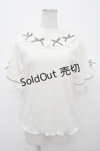 axes femme / リボン×レース×フリルプルオーバー F 生成り Y-25-04-23-087-AX-TO-SZ-ZY