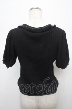 画像2: axes femme POETIQUE / チュッパチャプス ニットポロ M 黒 Y-25-04-23-088-AX-TO-SZ-ZY