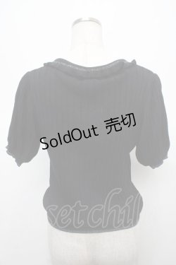 画像2: axes femme POETIQUE / チュッパチャプス ニットポロ M 黒 Y-25-04-23-088-AX-TO-SZ-ZY