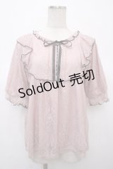 axes femme / バイカラーレーストップス F ピンク Y-25-04-23-089-AX-TO-SZ-ZY