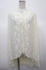 axes femme / 総レースケープガウン  キナリ Y-25-04-23-090-AX-JA-SZ-ZY