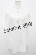 Ozz oneste / レース切替チャイナブラウス  アイボリー Y-25-04-23-092-OO-BL-SZ-ZY