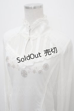 画像3: Ozz oneste / レース切替チャイナブラウス  アイボリー Y-25-04-23-092-OO-BL-SZ-ZY