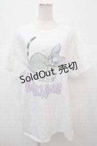 MILKBOY / CAT T-SHIRTS L ホワイト Y-25-04-23-093-MB-TS-SZ-ZY