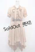 axes femme / ベルト付きボウタイワンピ  オレンジ Y-25-04-23-109-AX-OP-SZ-ZY