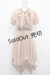 axes femme / ベルト付きボウタイワンピ  オレンジ Y-25-04-23-109-AX-OP-SZ-ZY