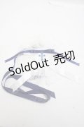 Moi-meme-Moitie / ディヴァインクロス丸型ヘッドドレス  白×青 Y-25-04-23-009-MO-AC-SZ-ZY