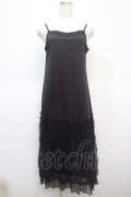 axes femme / レース使いペチワンピース M 黒 Y-25-04-23-110-AX-OP-SZ-ZY