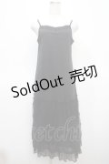 axes femme / レース使いペチワンピース M 黒 Y-25-04-23-110-AX-OP-SZ-ZI
