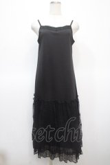 axes femme / レース使いペチワンピース M 黒 Y-25-04-23-110-AX-OP-SZ-ZI