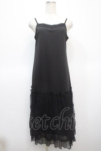 axes femme / レース使いペチワンピース M 黒 Y-25-04-23-110-AX-OP-SZ-ZY