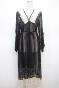 axes femme / リュクスレースガウン F 黒 Y-25-04-23-111-AX-TO-SZ-ZY