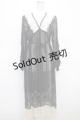 axes femme / リュクスレースガウン F 黒 Y-25-04-23-111-AX-TO-SZ-ZI