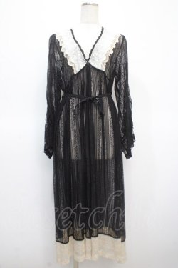 画像1: axes femme / リュクスレースガウン F 黒 Y-25-04-23-111-AX-TO-SZ-ZY