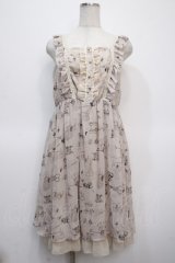 axes femme / アンティーク猫ワンピース M 生成り Y-25-04-23-113-AX-OP-SZ-ZI