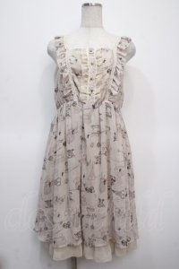 axes femme / アンティーク猫ワンピース M 生成り Y-25-04-23-113-AX-OP-SZ-ZY