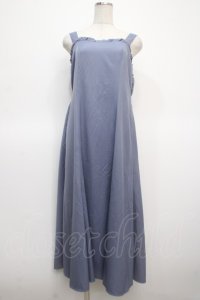 axes femme / レースブラウス×ワンピースSET  サックス Y-25-04-23-114-AX-OP-SZ-ZY