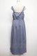 画像2: axes femme / レースブラウス×ワンピースSET  サックス Y-25-04-23-114-AX-OP-SZ-ZY (2)