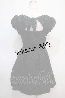 画像2: axes femme POETIQUE / フラワージャカードワンピース M 黒 Y-25-04-23-121-AX-OP-SZ-ZY