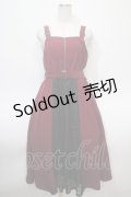 axes femme / バイカラーレースジャンスカ F ワイン Y-25-04-23-122-AX-OP-SZ-ZI