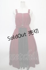 axes femme / バイカラーレースジャンスカ F ワイン Y-25-04-23-122-AX-OP-SZ-ZI