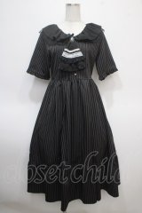 axes femme / ジャボブローチ付ワンピース F 黒 Y-25-04-23-124-AX-OP-SZ-ZI