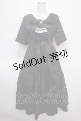 axes femme / ジャボブローチ付ワンピース F 黒 Y-25-04-23-124-AX-OP-SZ-ZI