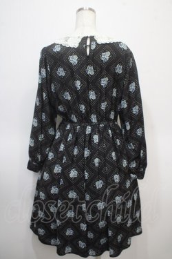 画像2: Fi.n.t  / 花柄ワンピース  黒 Y-25-04-23-126-LO-SK-SZ-ZY