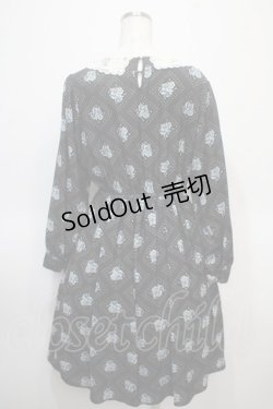 画像2: Fi.n.t  / 花柄ワンピース  黒 Y-25-04-23-126-LO-SK-SZ-ZY