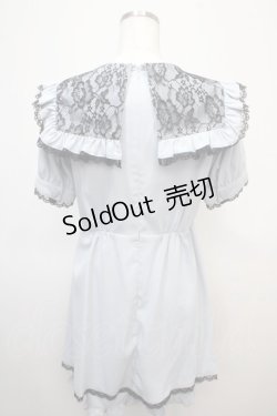 画像2: Ank Rouge / レースコンビネゾン M サックス Y-25-04-23-127-CA-OP-SZ-ZY
